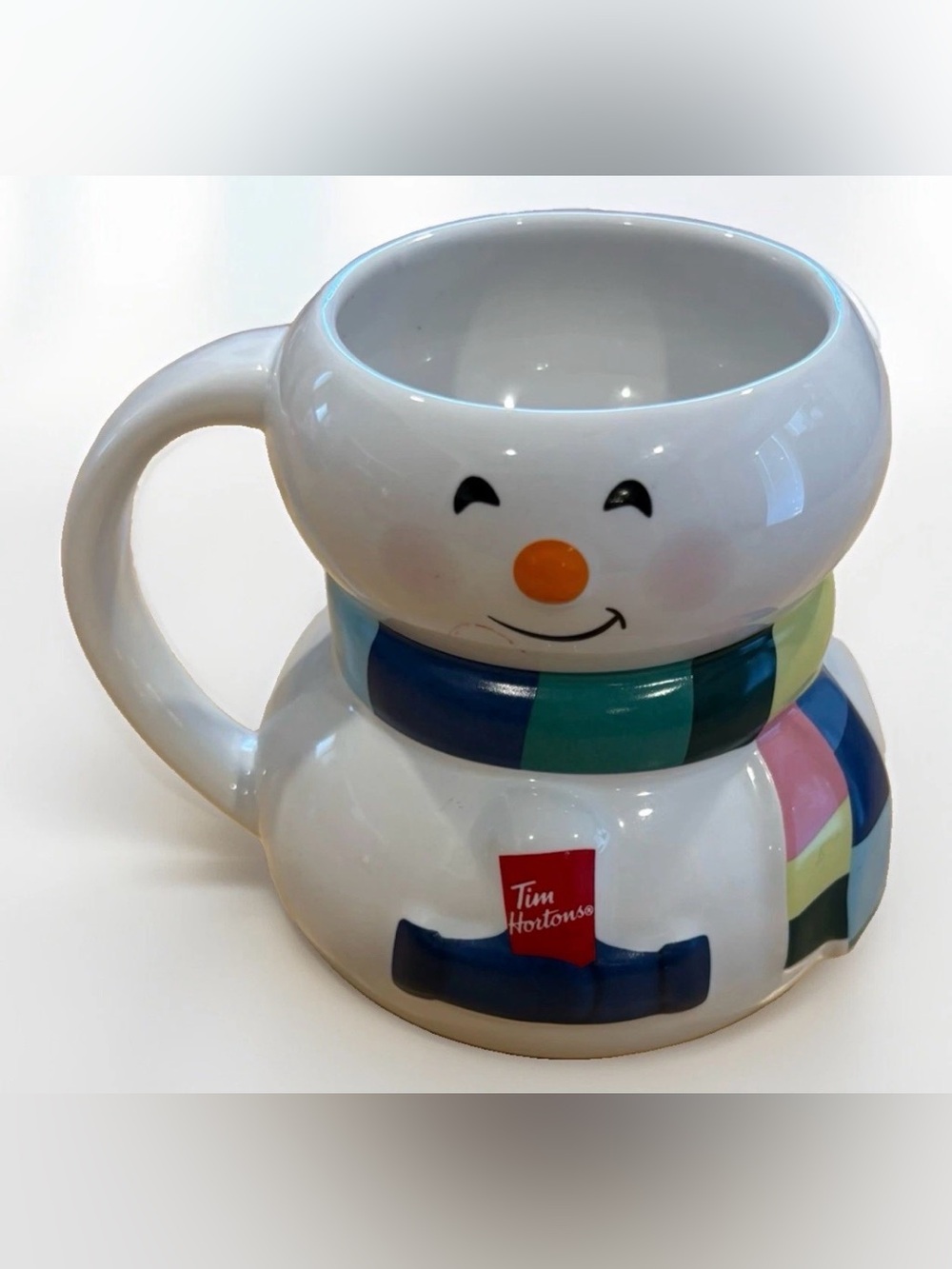 Tim Horton's Snowman Mug 2023 Limited Edition Coffee Cup White Holiday Winter